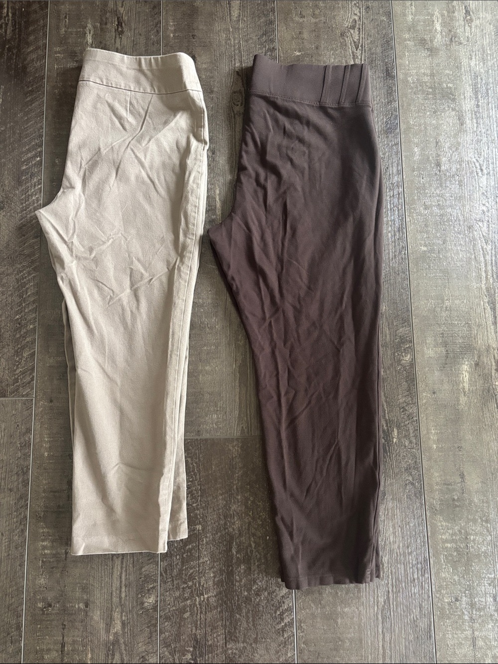 Chico's and Roz & Ali pull on  ankle pants